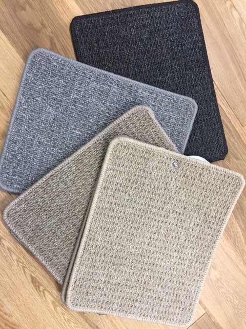 Seattle carpet 4 colour swatches
